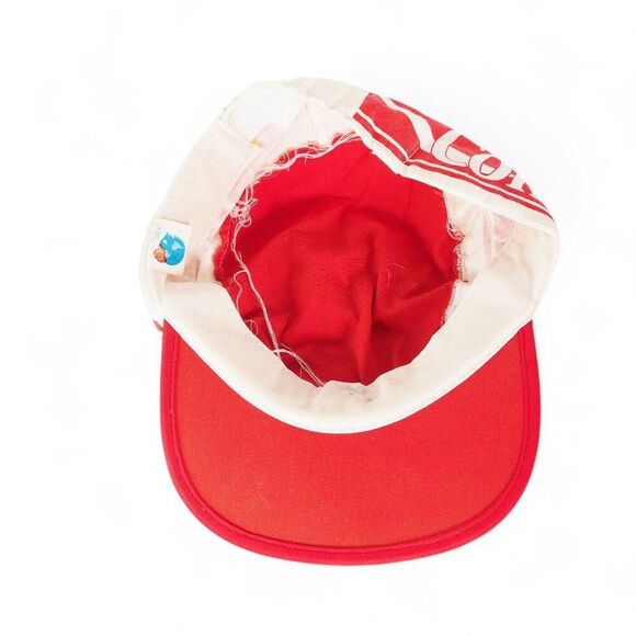 Coca-Cola Soda Pop Vintage 70s / 80s Painter Hat Cap Red/ White - Picture 5 of 7